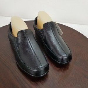 Cobbie Cuddlers 8.5W Black Leather Loafers Comfort